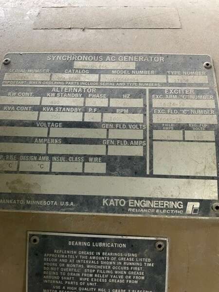 Low Hours Stewart & Stevenson 600kW Diesel Generator