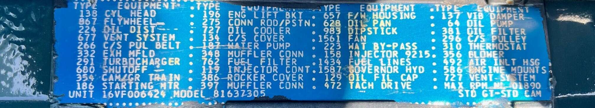 Used Stewart and Stevenson 16V92 Diesel Generator