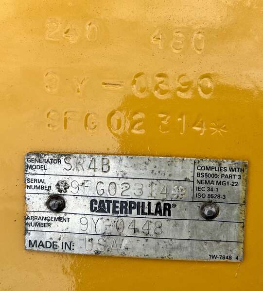Reconditioned Caterpillar SR4B Generator End