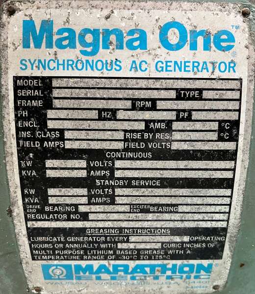 Low Hours Detroit 12V71 Diesel Generator