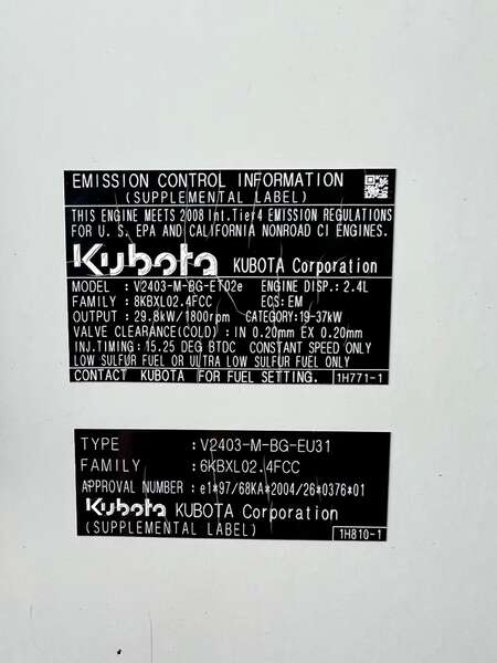 Used Kubota SQ21 Diesel Generator