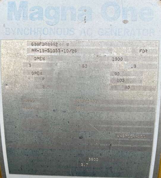 Used Marathon 1200kW Generator End