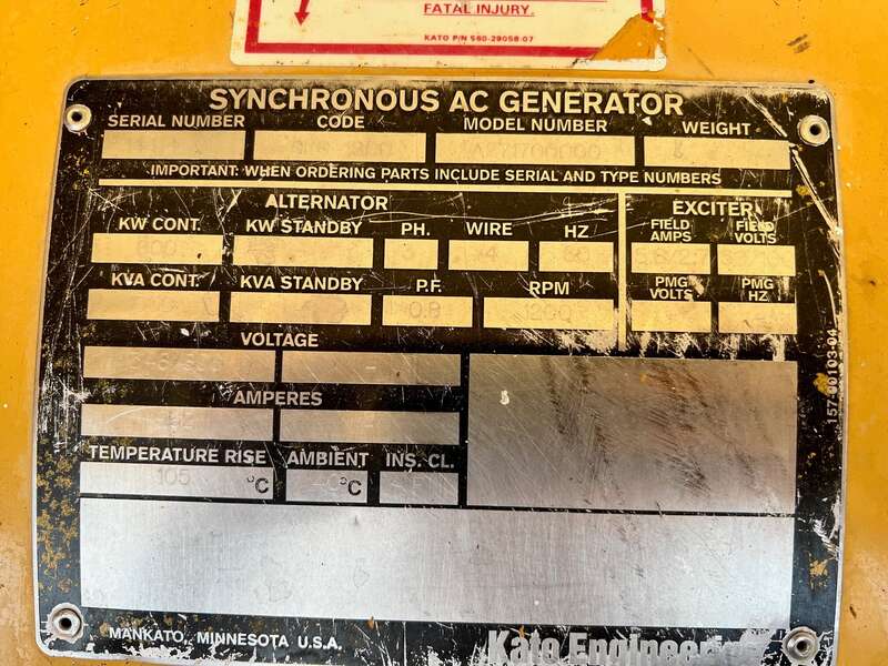 Used Caterpillar D398 Diesel Generator