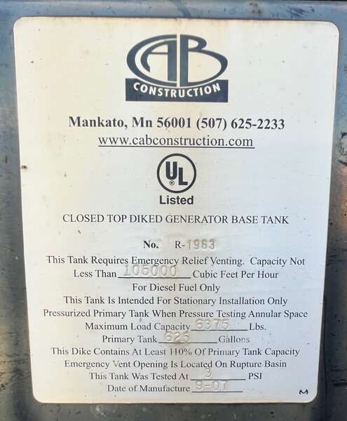 Like New MTU 350kW Diesel Generator