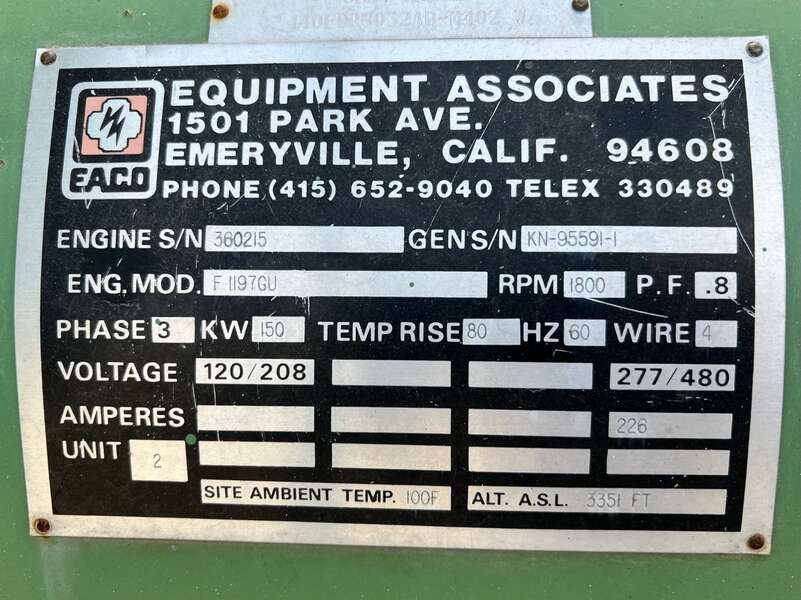 Used Waukesha F1197GU Gas Generator