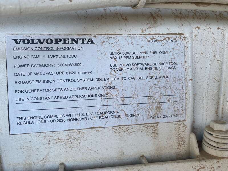 Used Blue Star 600kW Diesel Generator