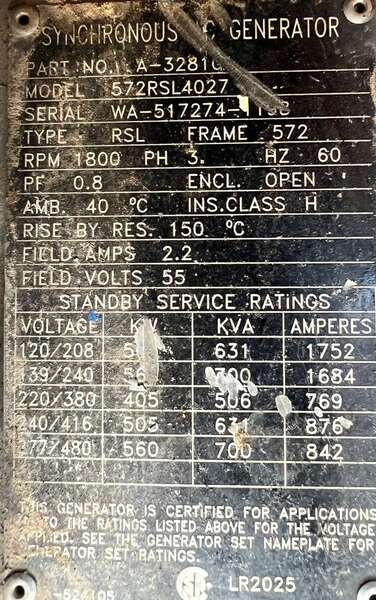 Used Marathon 572RSL4027 Generator End