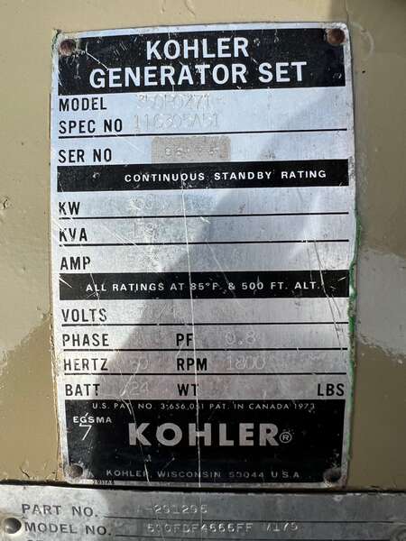 Used Kohler 350ROZ71 Diesel Generator