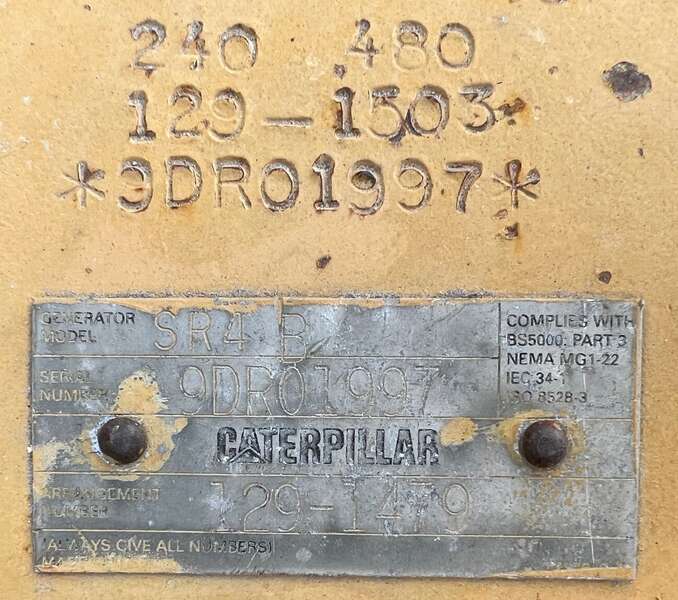 Used Caterpillar SR4B Generator End