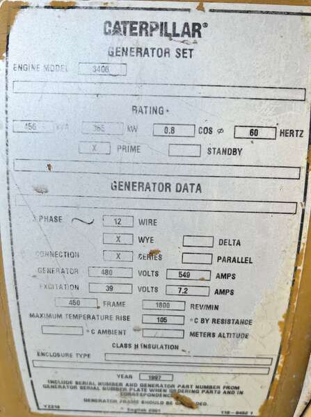 Used Caterpillar SR4B Generator End