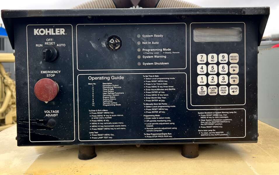 Used Kohler 400ROZD71 Diesel Generator
