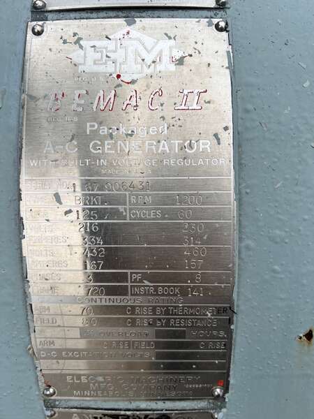 Used Waukesha 100kW Gas Generator