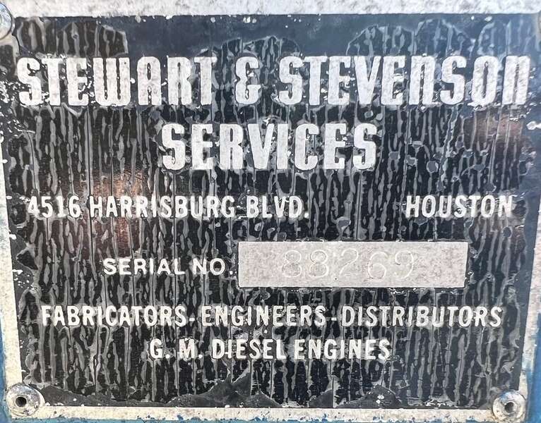 Used Stewart and Stevenson 75kW Diesel Generator