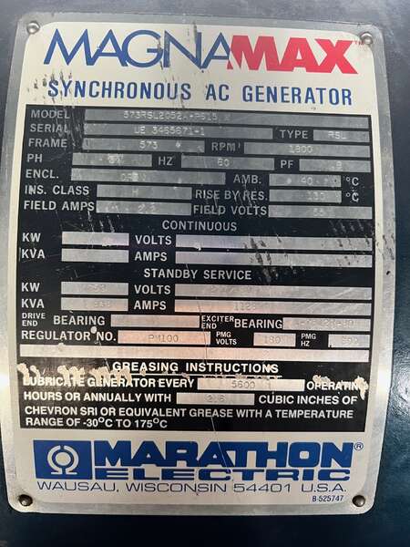 Used Stewart and Stevenson 750kW Diesel Generator