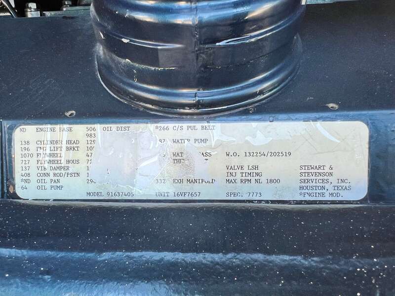 Used Stewart and Stevenson 750kW Diesel Generator