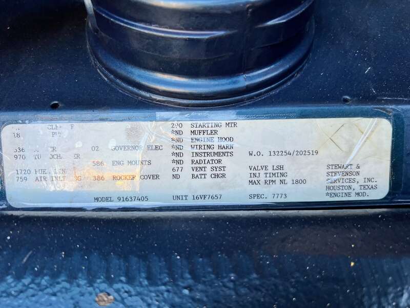 Used Stewart and Stevenson 750kW Diesel Generator