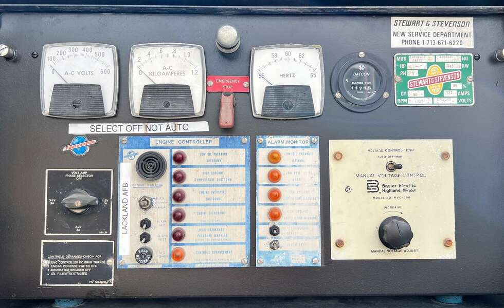 Low Hours Stewart & Stevenson 16V92TT Diesel Generator