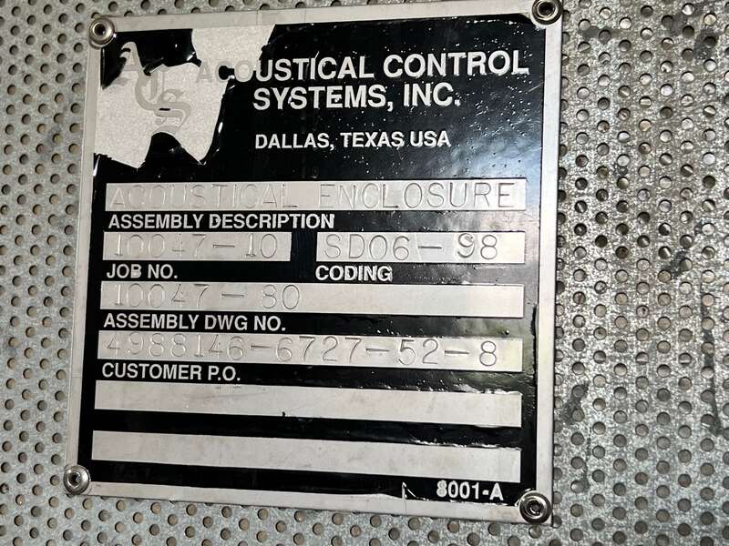 Used Cummins GTA28 Gas Generator