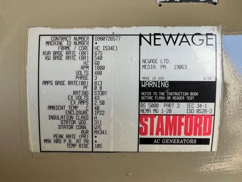 Used Cummins GTA28 Gas Generator