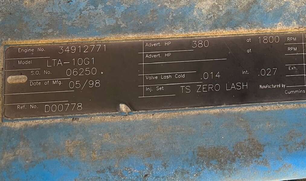 Used Cummins 250kW Diesel Generator