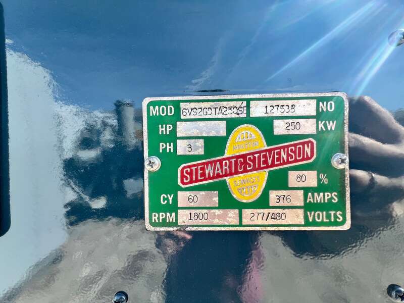 Used Stewart and stevenson 250kW Diesel Generator