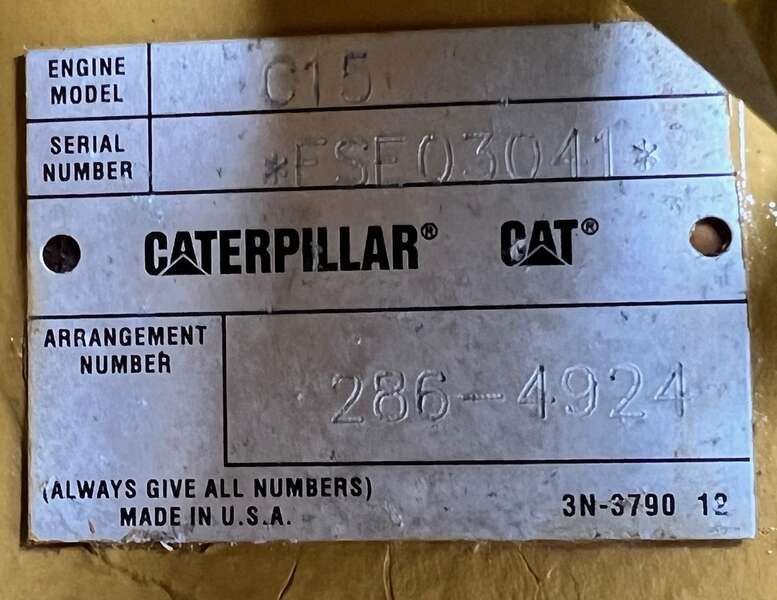 Used Caterpillar C15 Diesel Generator
