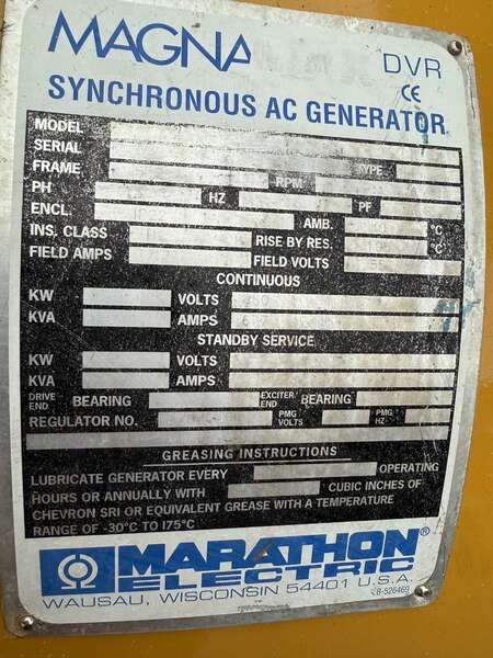 Overhauled Caterpillar 455kW Diesel Generator