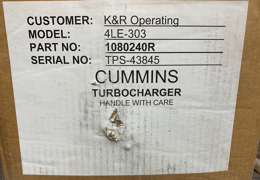 Used Cummins GTA28 Turbo Engine Parts