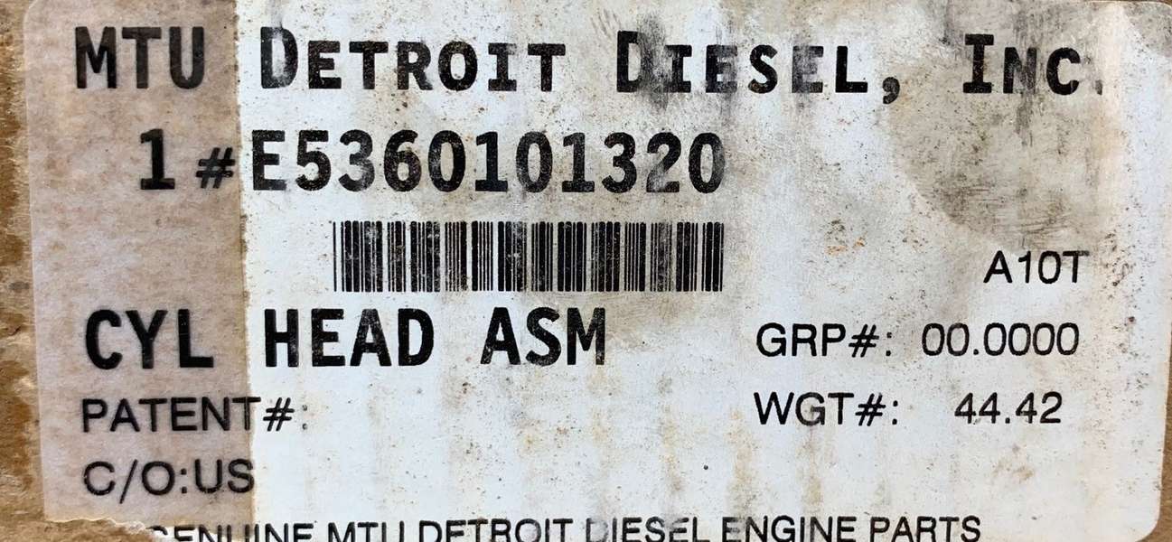  MTU/Detroit Cylinder Head Assembly 