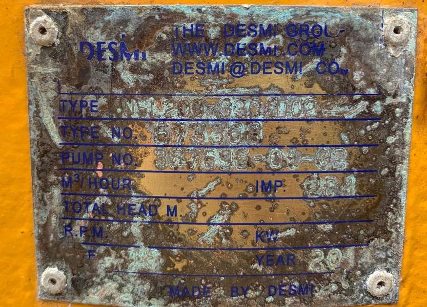 Used Desmi Vertical Turbin 