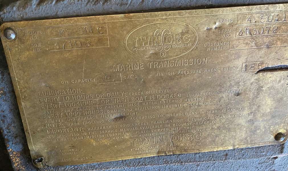 Used Twin DIsc MG514C Pump Packages