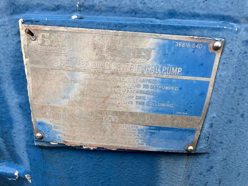 Used Centrifugal Trash Pump 