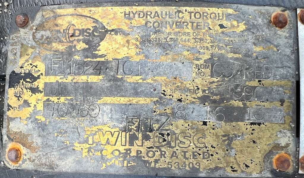 Used Fitz-Twin Disc Hydraulic torque convertor Engine Parts