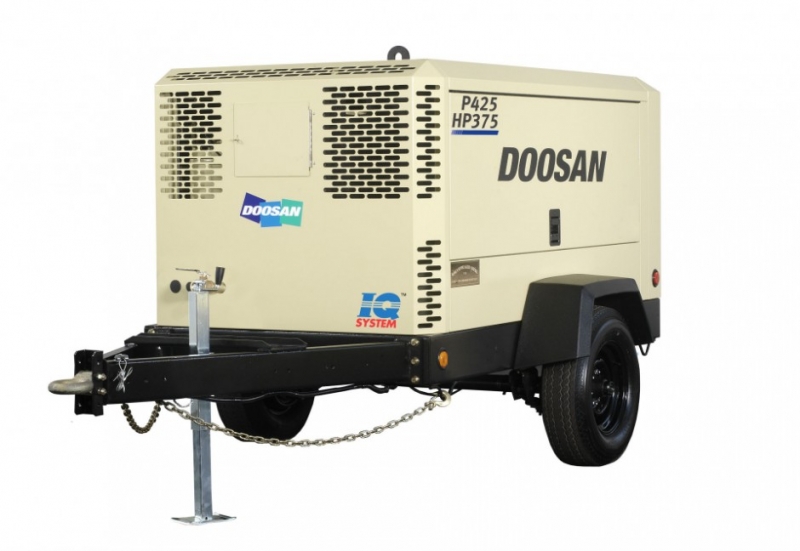 Portable diesel air compressor
