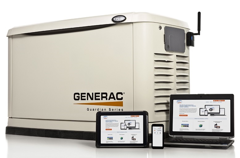 Generac generator w computer mobilelink