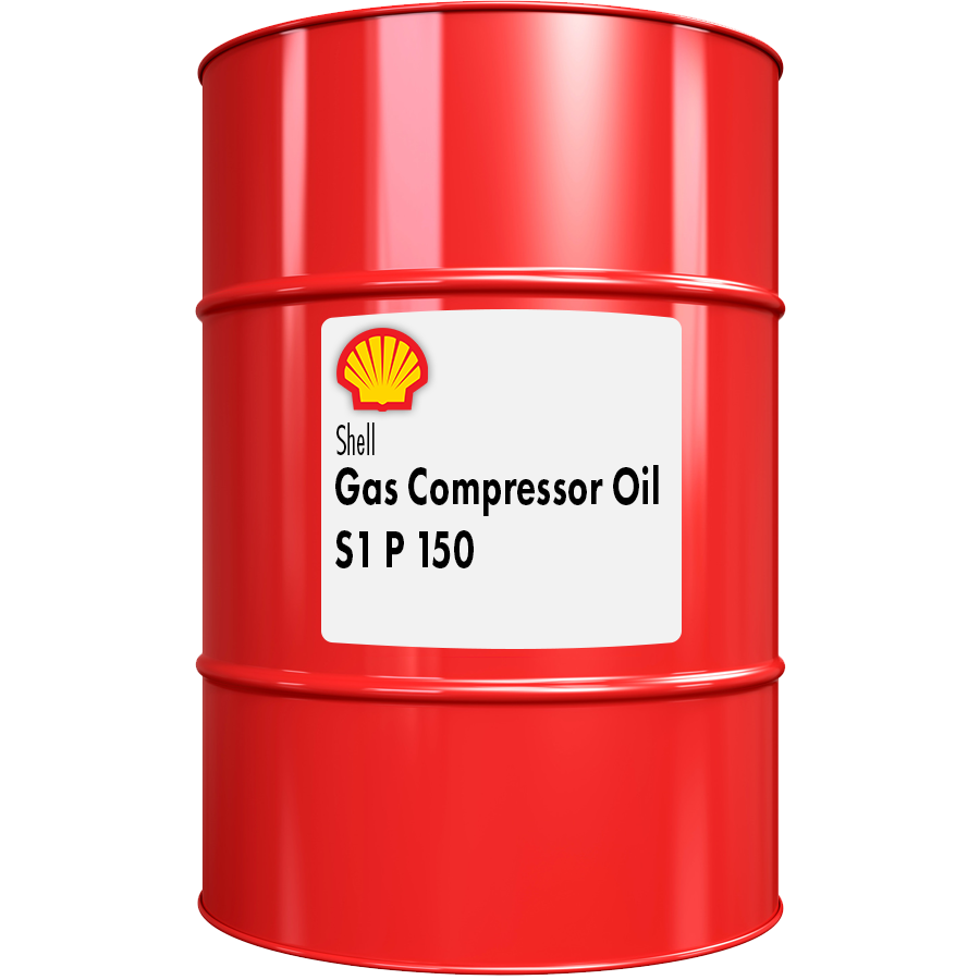 Shell gas compressor oil s1 p 150 drum